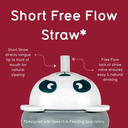Tippy Up Sippy Cup (Series 3), with Weighted Straw (Valve Free), Pip Panda, 200ml