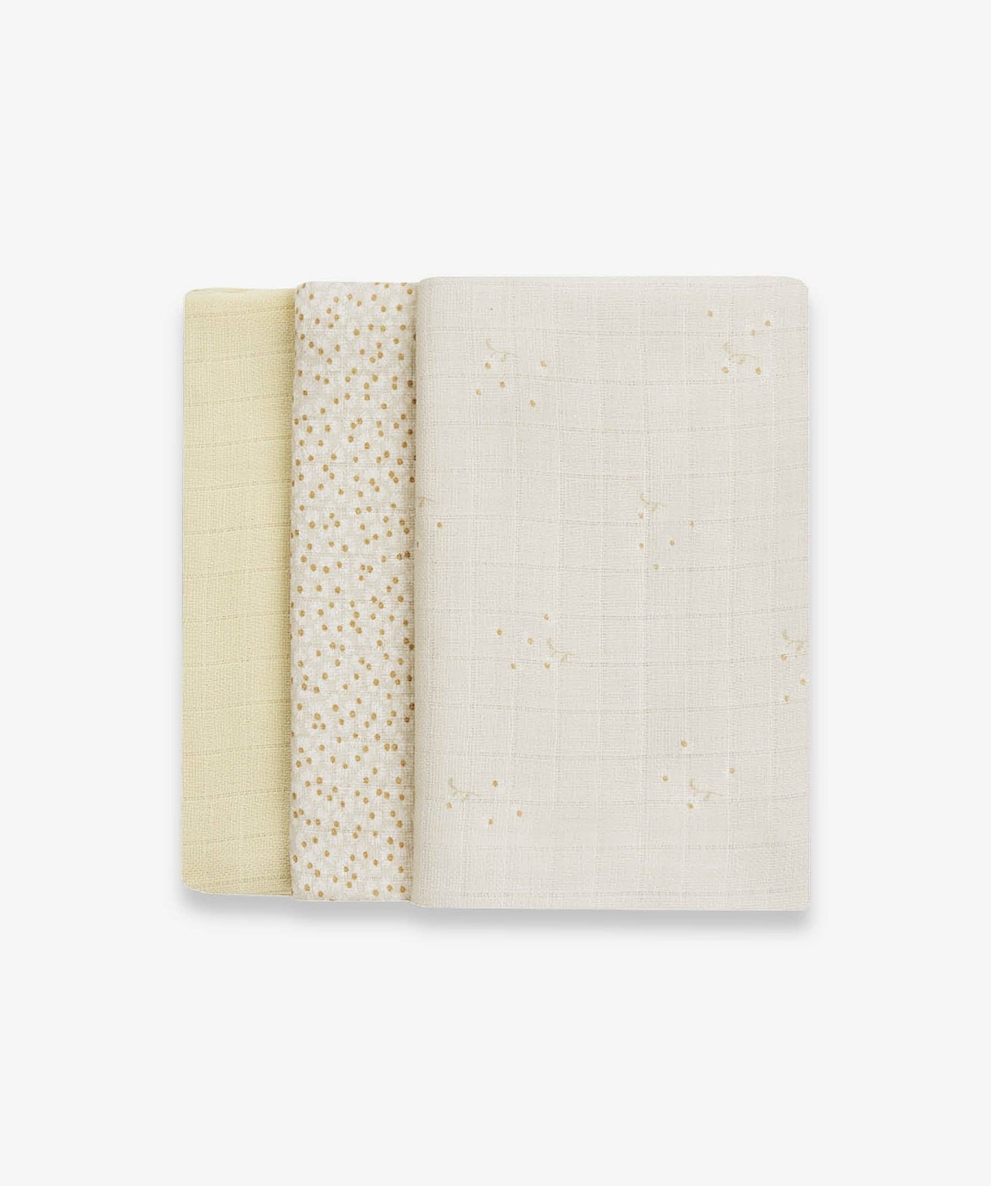 Organic Baby Muslins, Set of 3 - Wild Chamomile