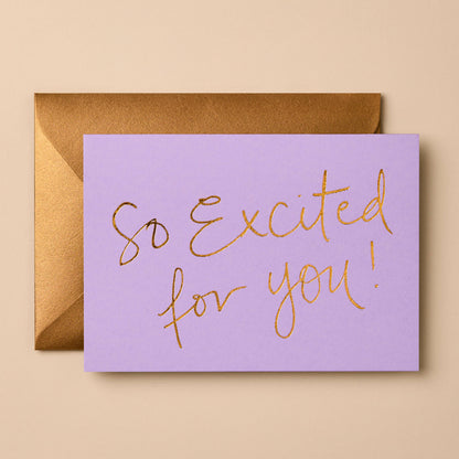 So Excited For You! | Congratulations Card | Greeting Cards
