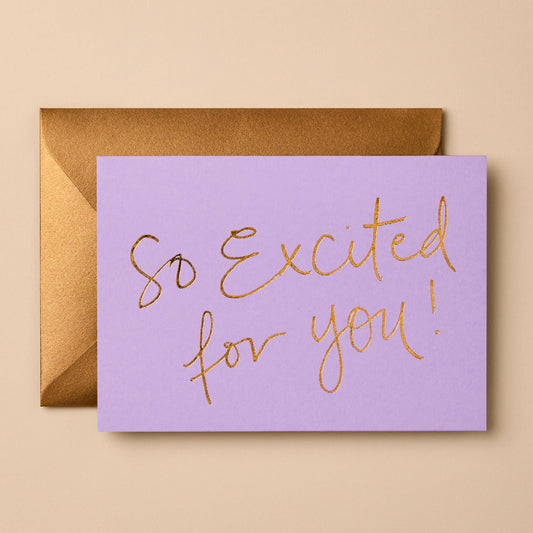 So Excited For You! | Congratulations Card | Greeting Cards
