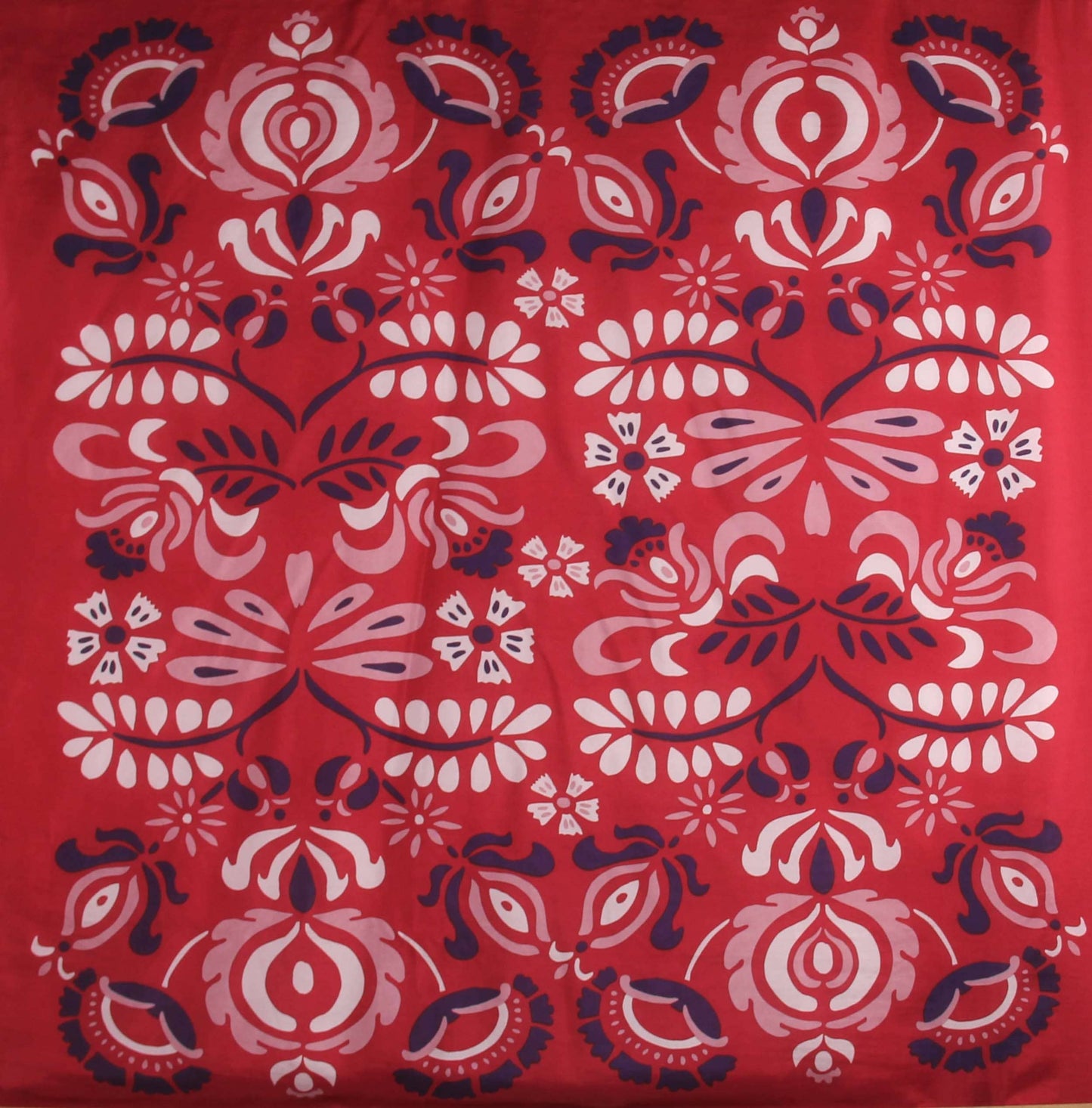 Helena Red Silk Square