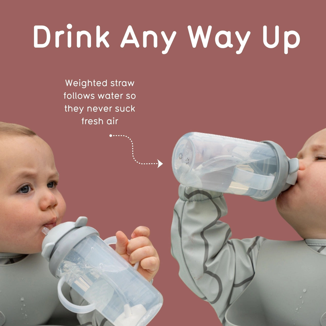 Tippy Up Sippy Cup (Series 3), with Weighted Straw (Valve Free), Connie Cow 200ml