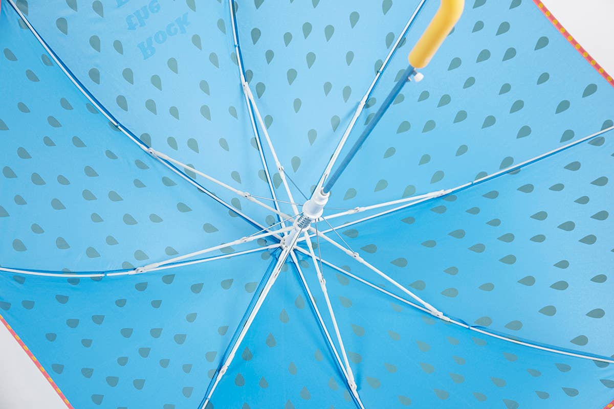 GOTTA KIDS Printed Umbrella Rock the Rain: Blue