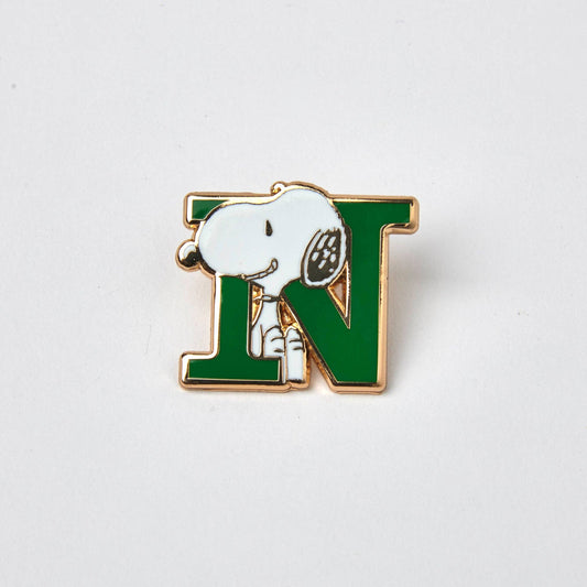 Peanuts Alphabet Pin - N