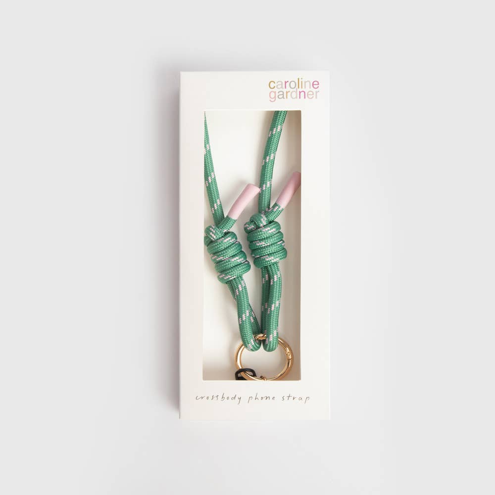 Green/Pink Cord Long Phone Strap