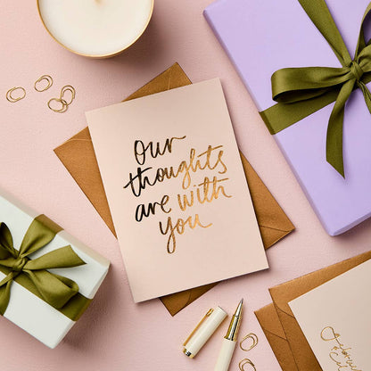 Our Thoughts Are With You | Sympathy Card | Greeting Cards