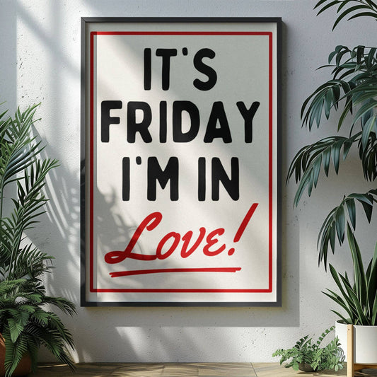 It’s Friday I’m in love print: A5