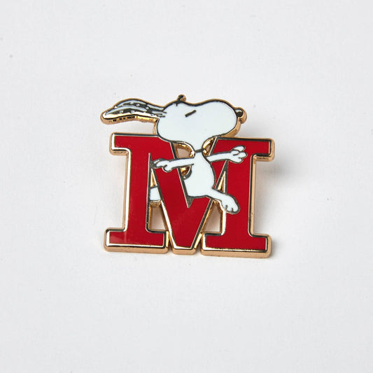 Peanuts Alphabet Pin - M