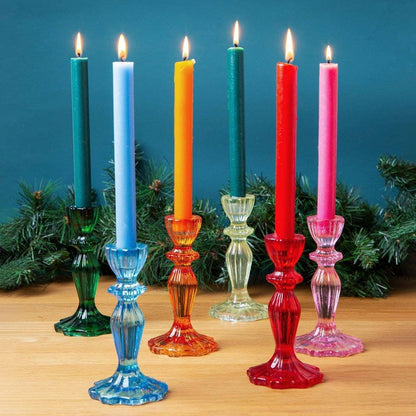 Pink Glass Candle Holder | Mothers Day | Home Decor | Gift |