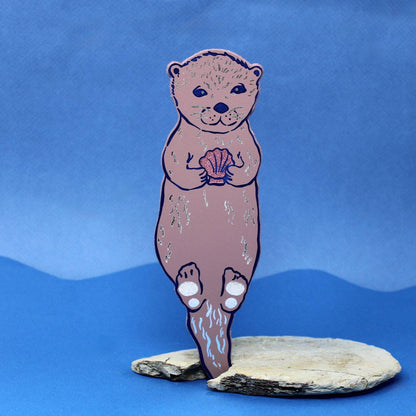 Otter Bookmark: Apricot