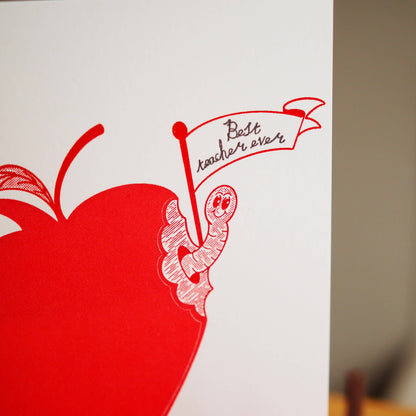 Best teacher ever card - end of school term