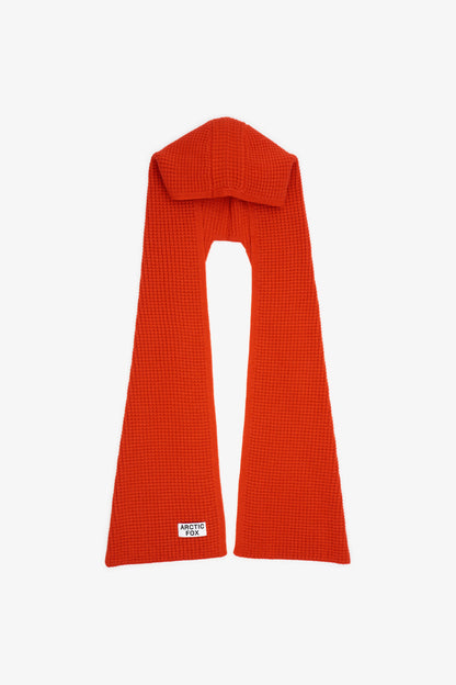 The Recycled Bottle Hooded Scarf - Sunkissed Coral - AW24