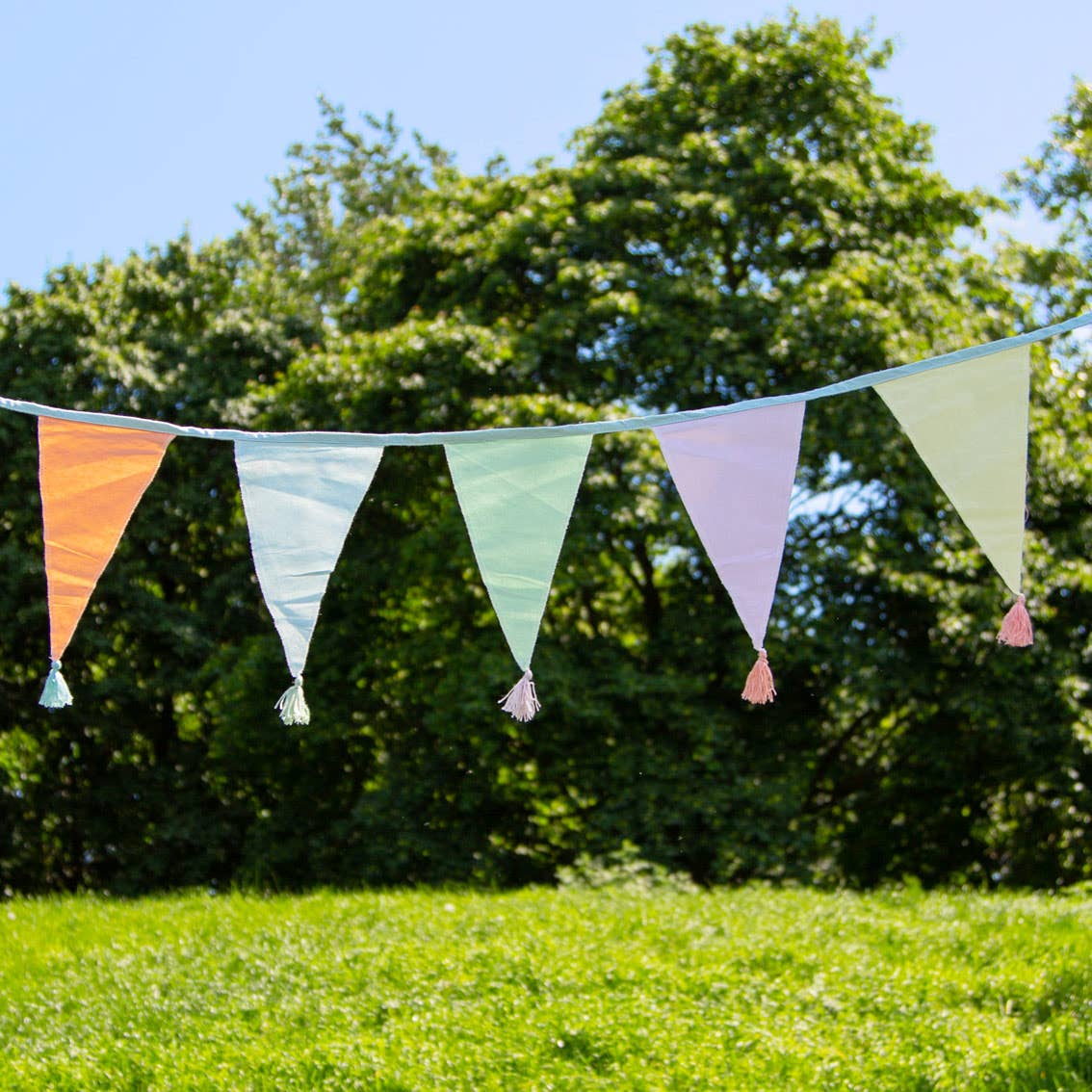 Pastel Fabric Bunting 3m | Tea Party| Summer Party |