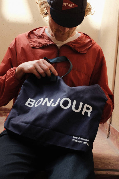 Bonjour Tote Bag Navy