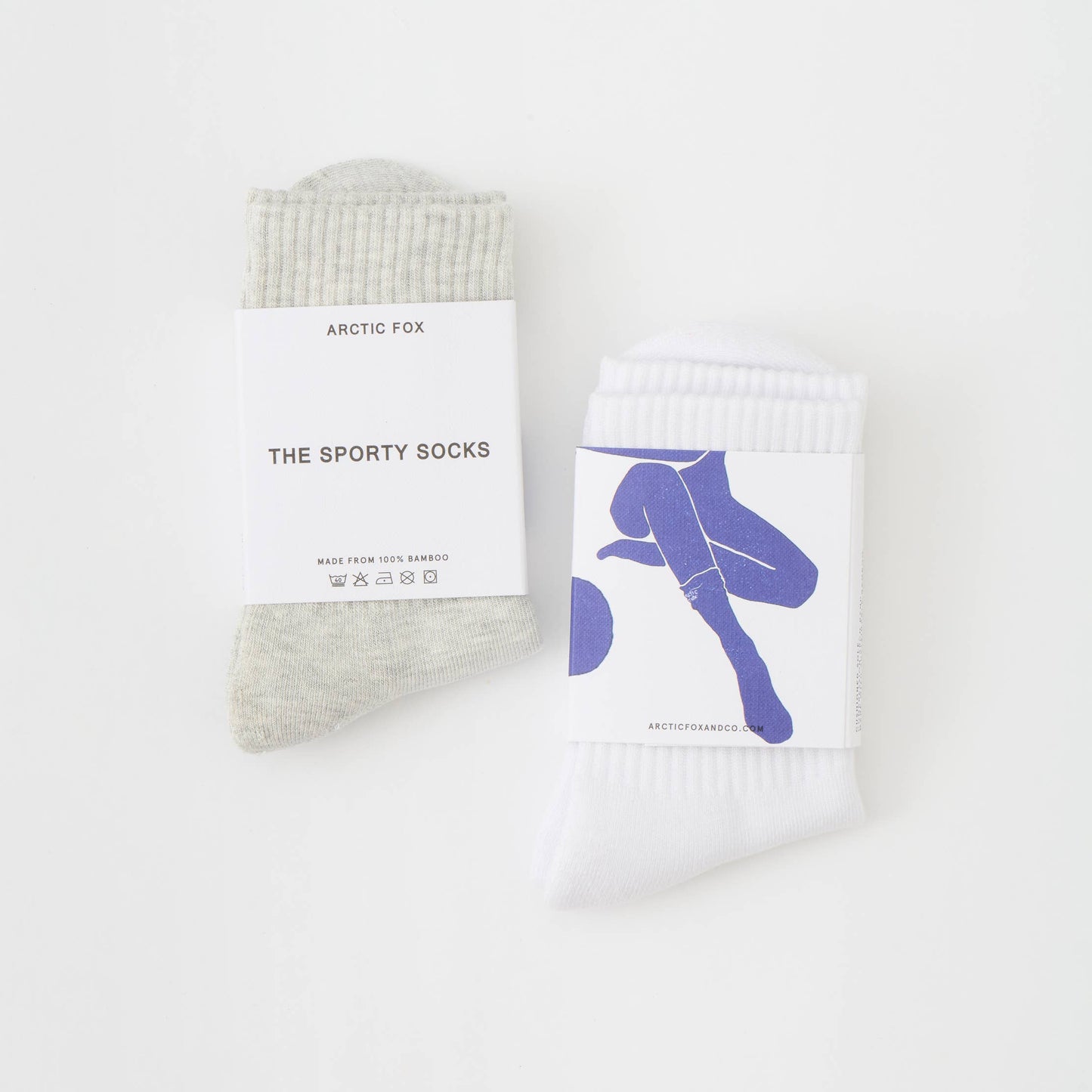 Sporty Socks - 100% Bamboo - Grey - AW25