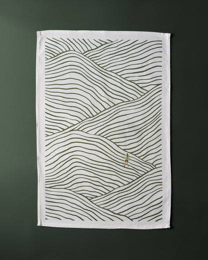 Walking Pattern Tea Towel