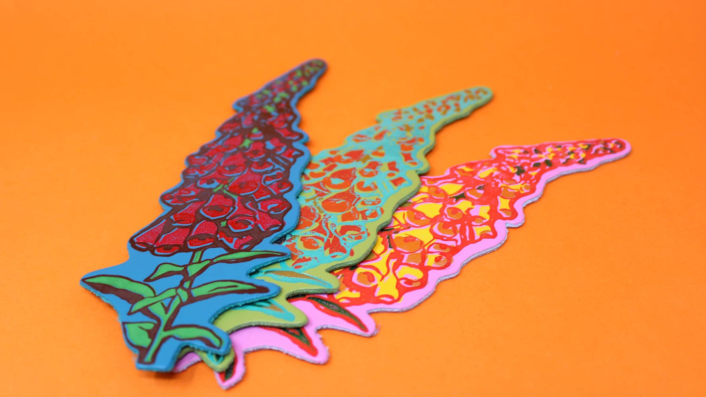 'A Good Weed' Flower Bookmark: Hot Pink