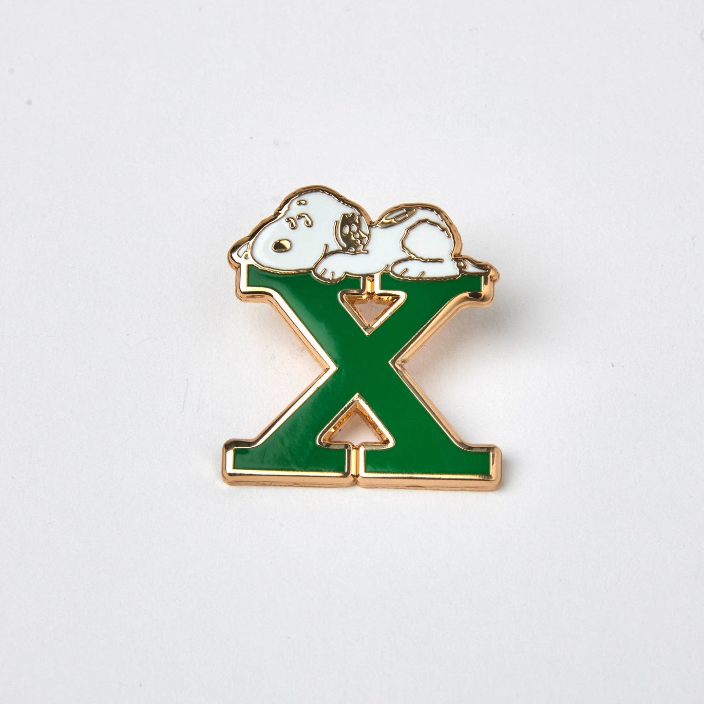 Peanuts Alphabet Pin - X
