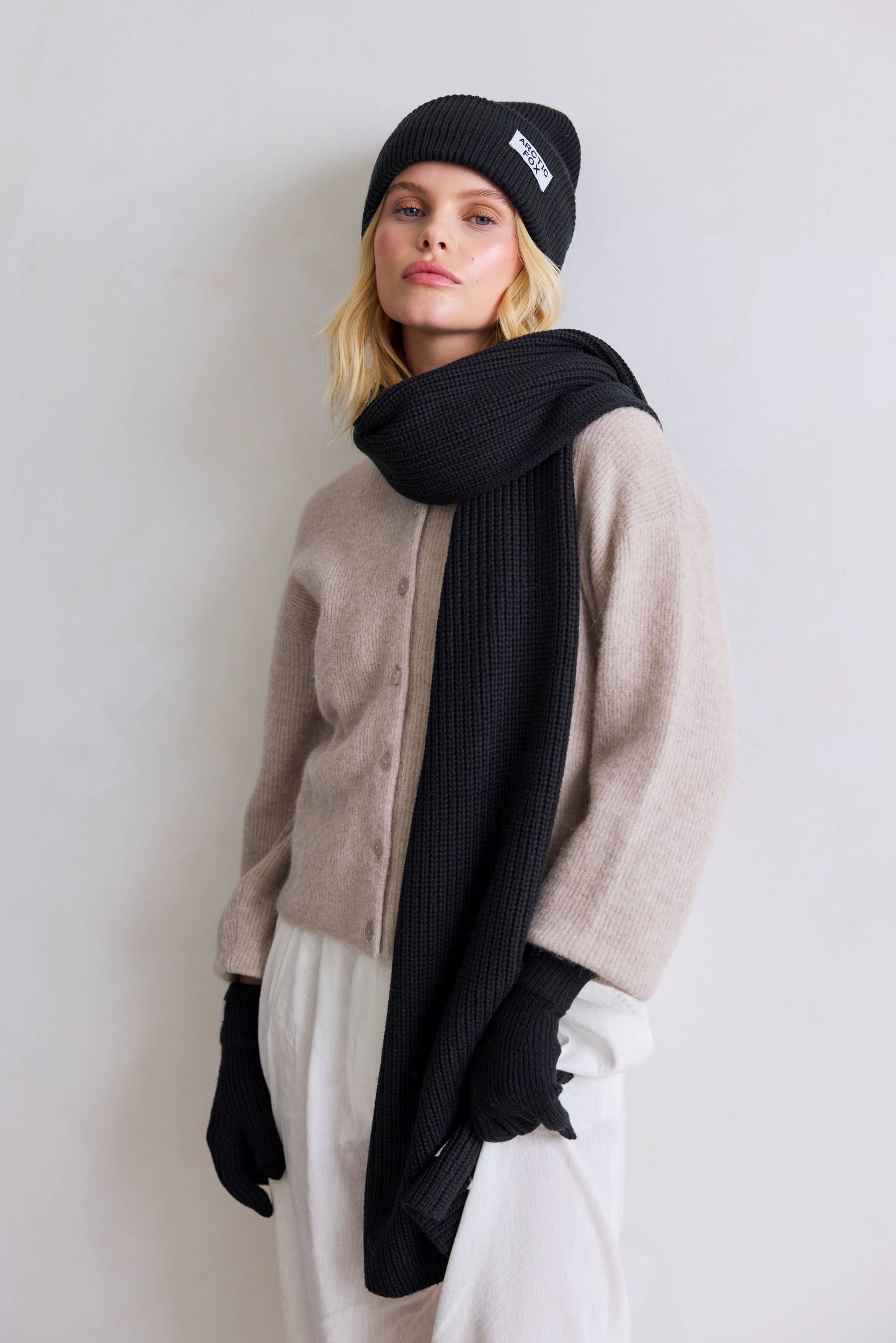 Recycled Bottle Beanie - Black Onyx - AW25