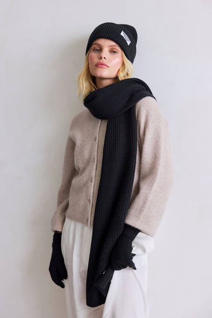 Recycled Bottle Beanie - Black Onyx - AW25