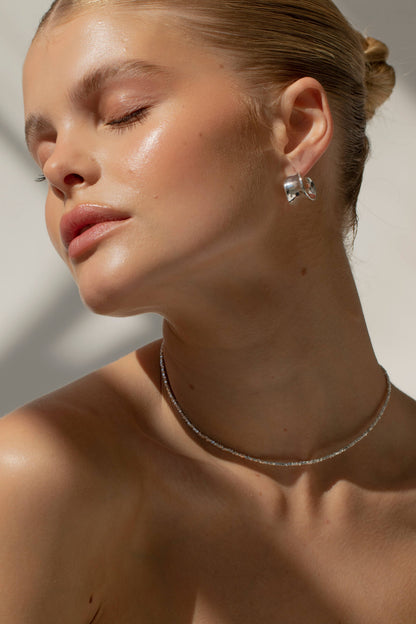 ATHENA Delicate Solid Silver Necklace - Waterproof