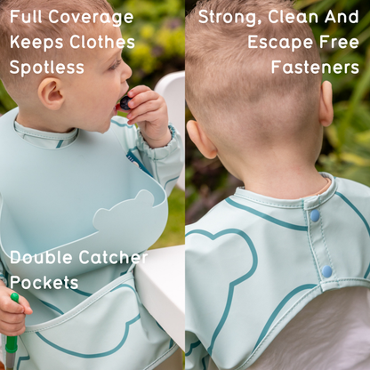 Double Up Bibs Set, Blue