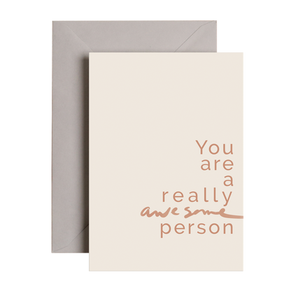 Awesome Person Card | Friendship Love Card | Birthday Card