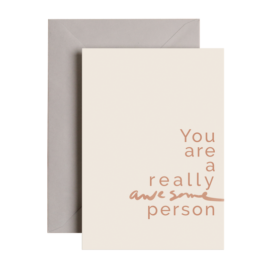 Awesome Person Card | Friendship Love Card | Birthday Card