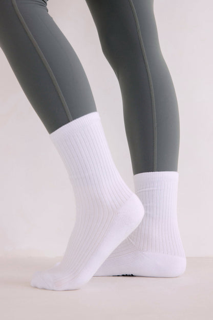 The Everyday Socks - 100% Bamboo - White - AW25