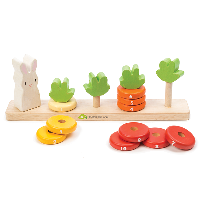 Tender Leaf Toys Counting Carrots - Kids Puzzle