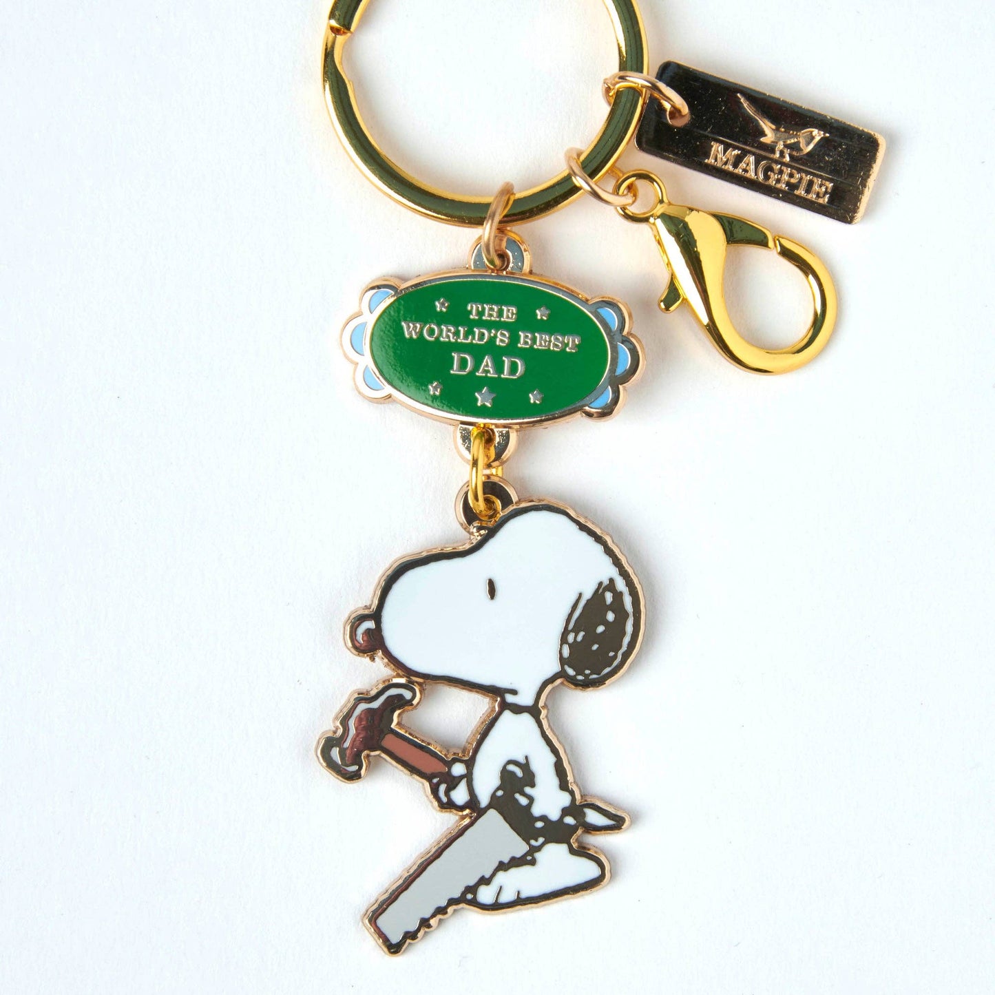 Peanuts World's Best Keyring Dad