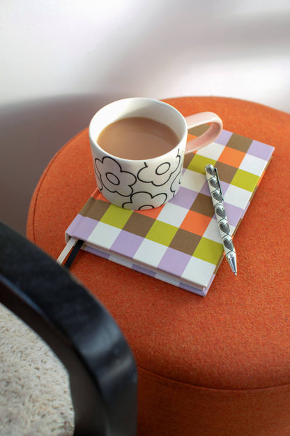 Mono Outline Flower Mug