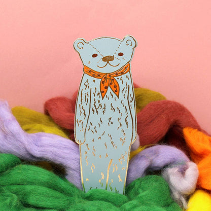Bear Bookmark: Peach