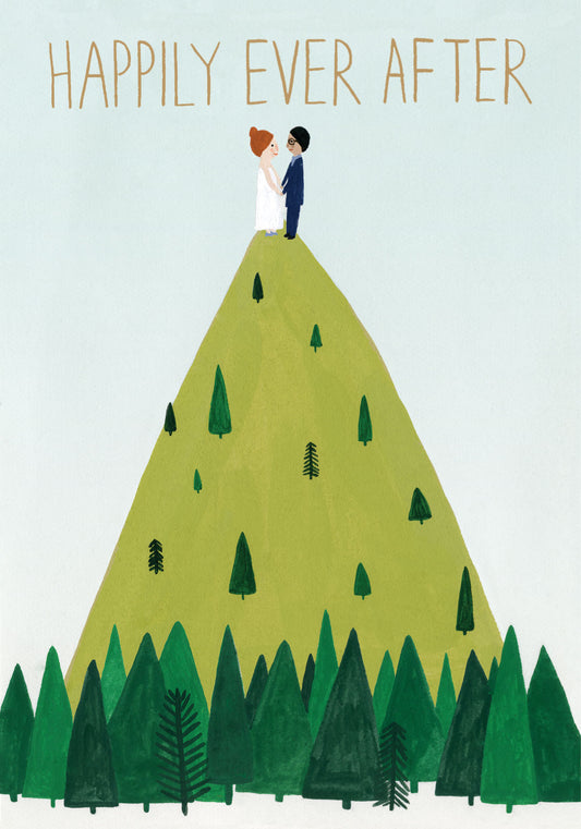 Hilltop Wedding Card Petite