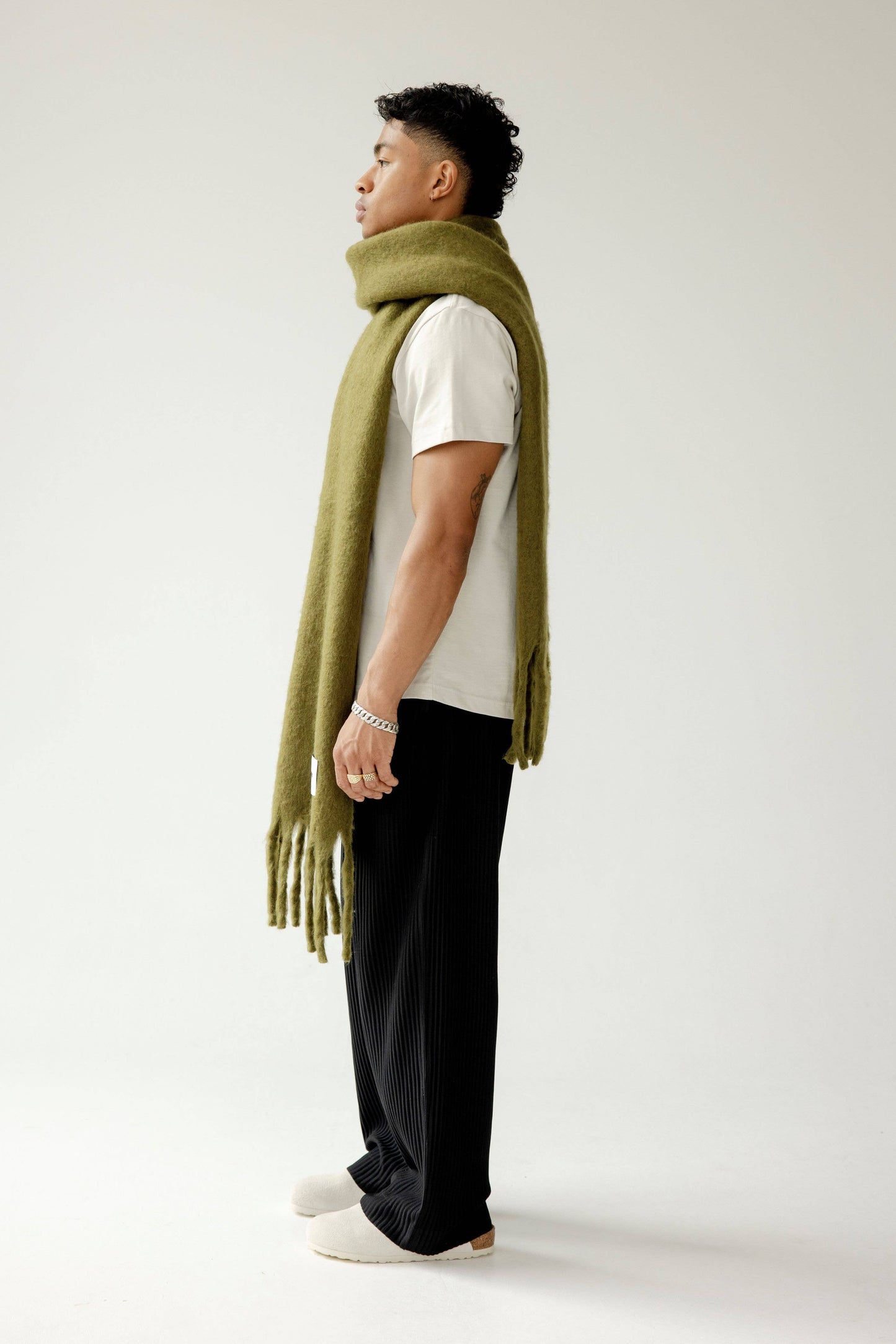 The Reykjavik Scarf - 100% Recycled - Sea Kelp - AW24