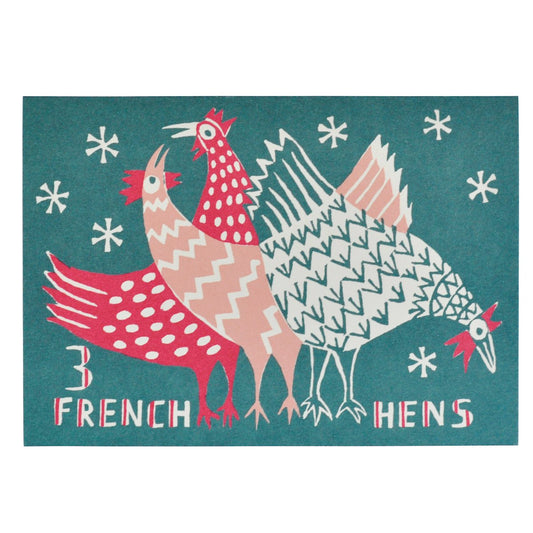 Pack of 10 - Three French Hens
