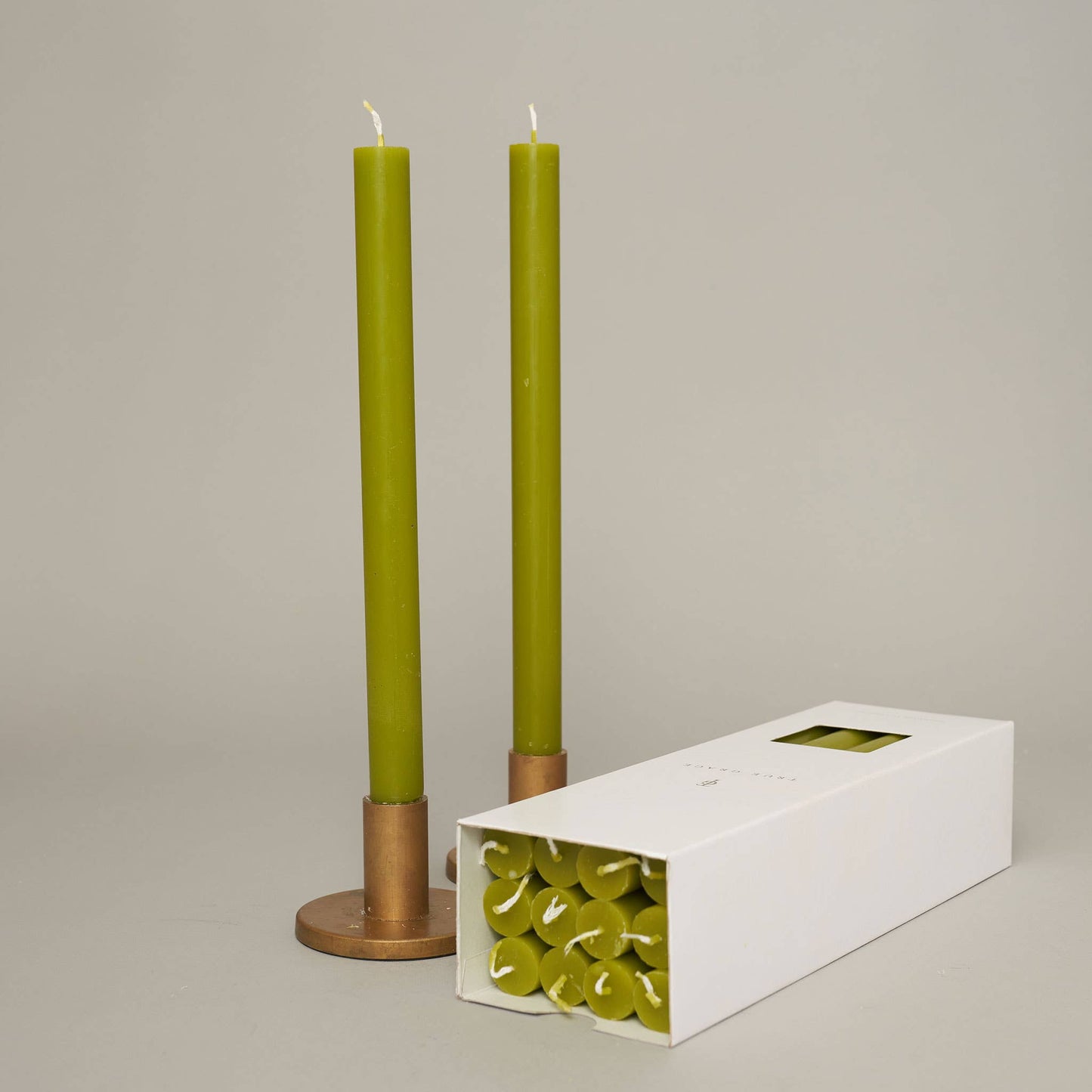 Dinner Candle (single candle) - Leaf Green