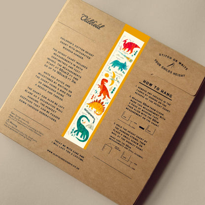 Dinosaur Children's Fabric Height Chart