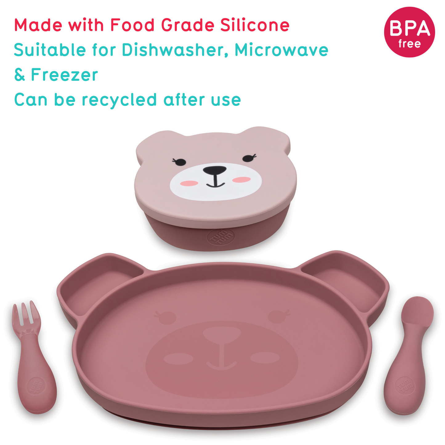 Baby Feeding Set, Pink