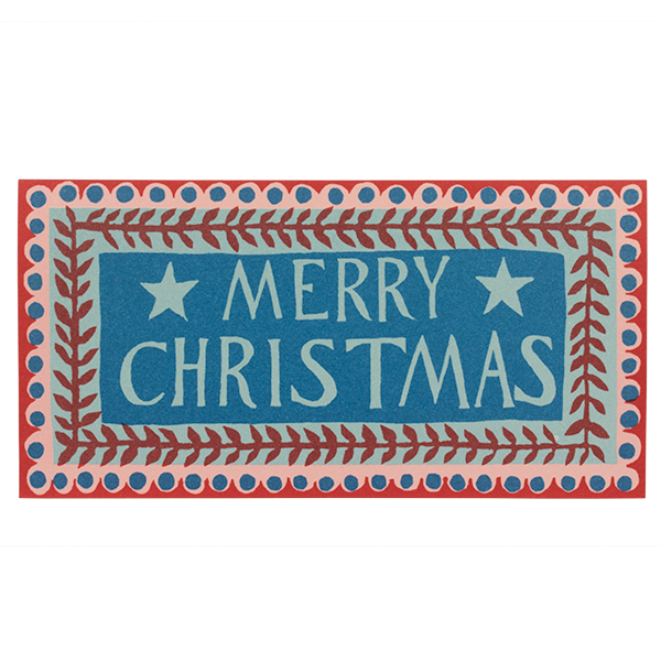 Pack of 6 Long Cards - Merry Christmas