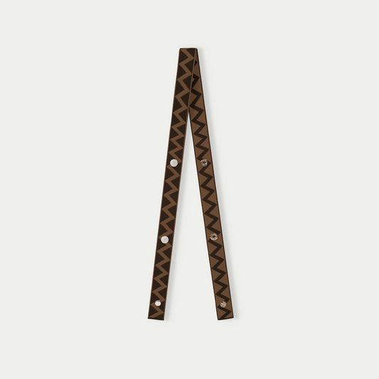 Zigzag Fabric adjustable strap - Brown