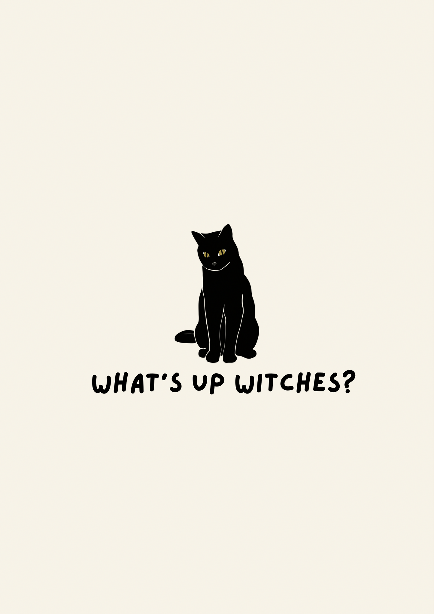 What’s up witches cat print: A5