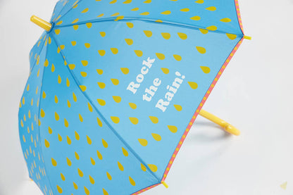 GOTTA KIDS Printed Umbrella Rock the Rain: Blue
