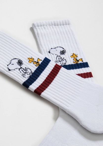 BeSnoopy Stripes Street - 100% Organic Cotton Socks: Blank / 36/40