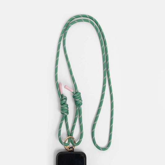 Green/Pink Cord Long Phone Strap