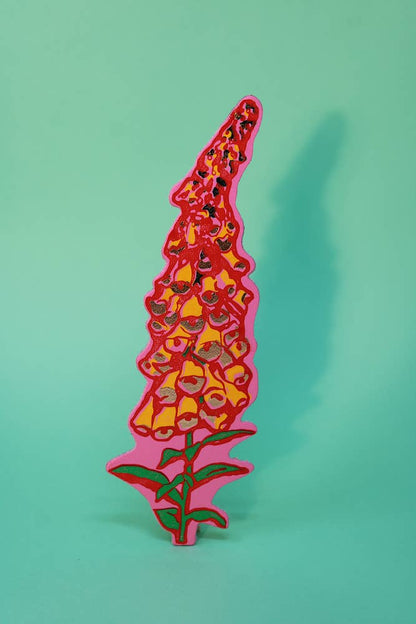'A Good Weed' Flower Bookmark: Hot Pink