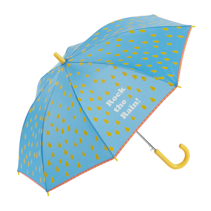 GOTTA KIDS Printed Umbrella Rock the Rain: Blue