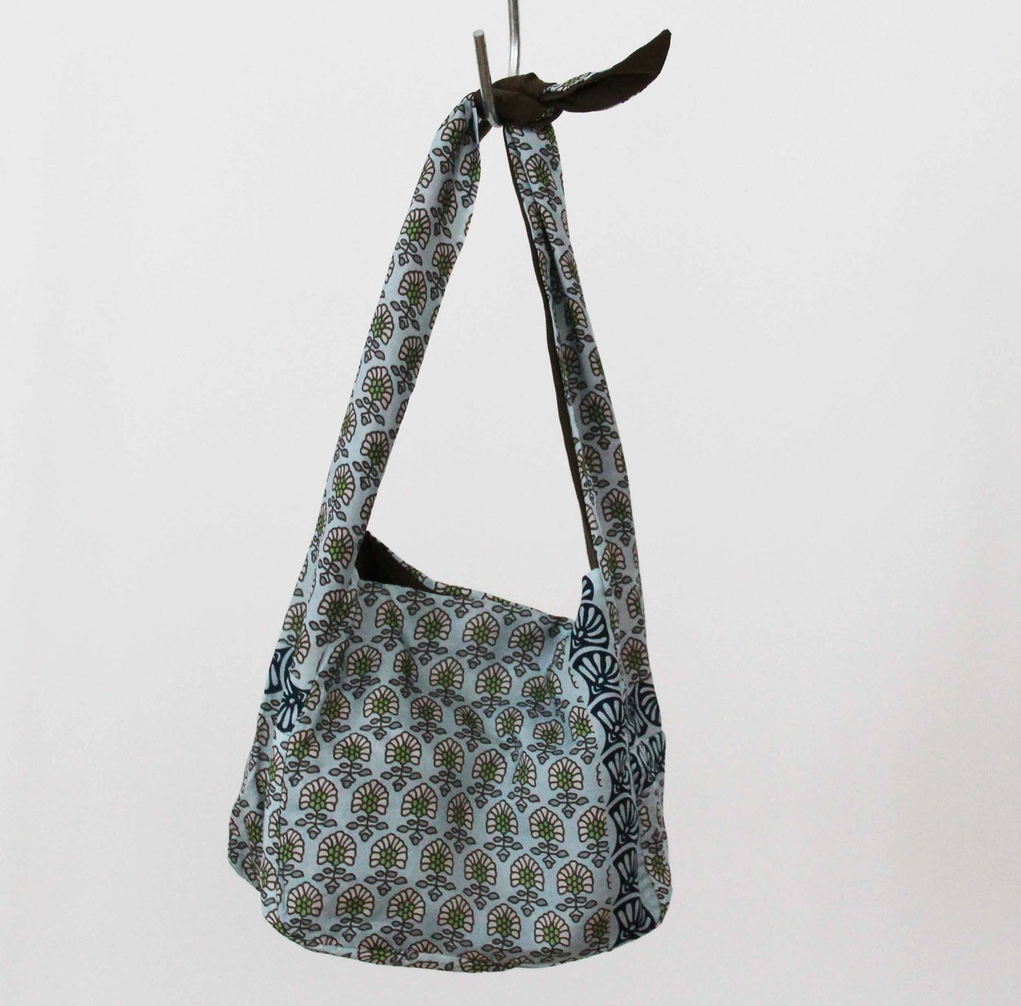 Bobby Bag in Pondichery Blue Silk