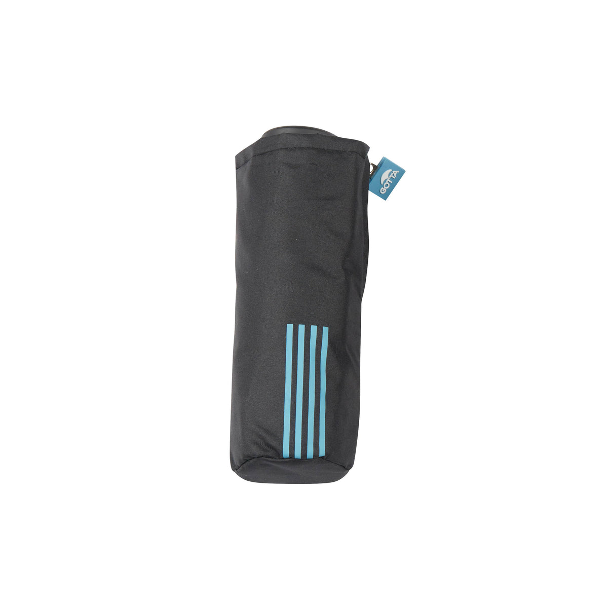 GOTTA MINI Folding Umbrella Black with colour details: Blue