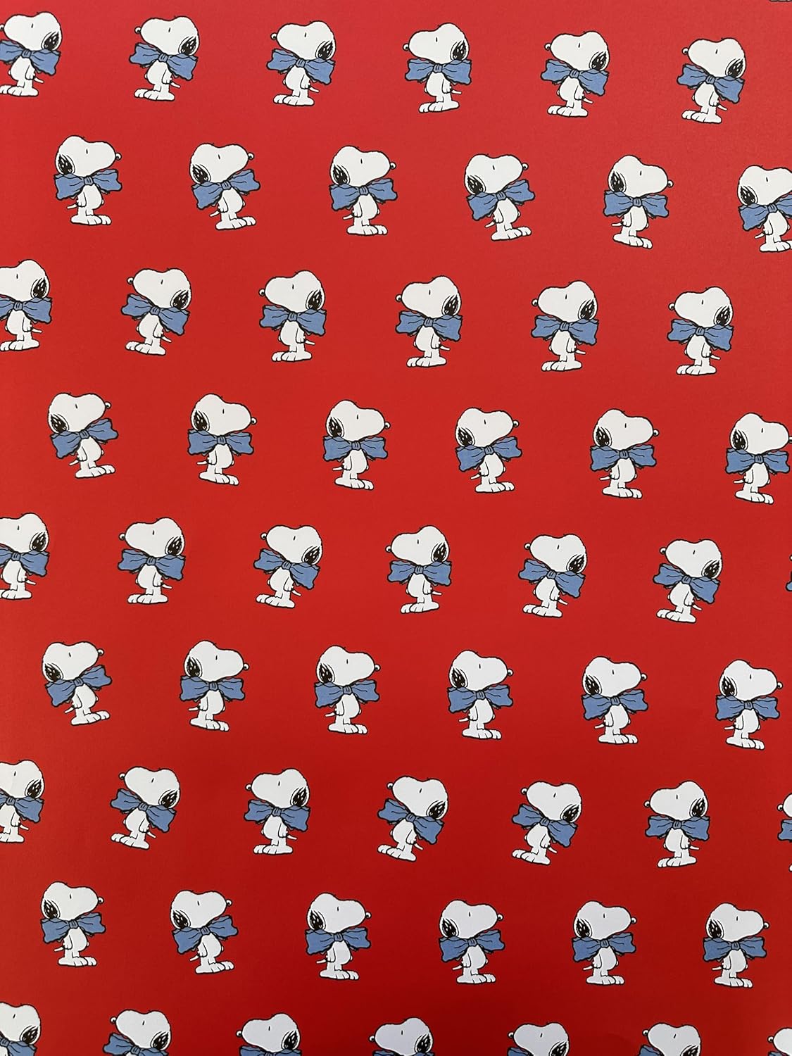 Snoopy Gift Wrap Dickie Bow